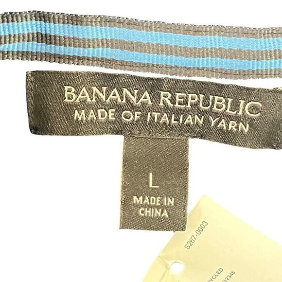 Banana Republic Italian Yarn Merino Wool Blend Cable Knit Mens Sweater sz L - Picture 16 of 16